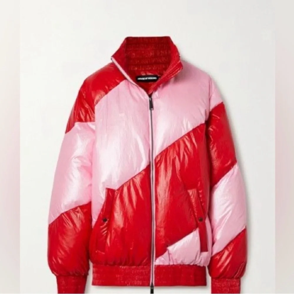 House of Holland Vivid Oversized Striped Shell Down Jacket NWT 700usd - Picture 1 of 8